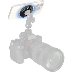 SMALLRIG Magnetic Phone Mount Plate for iPhone 17/16/15, with Cold Shoe Mount & 1/4"-20 Threaded Hole, for DJI Mic 2, Ball-Head Selfie Sticks, Vlogging, Live Streaming, Smartphone Filming-5155