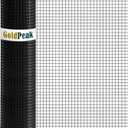GoldPeak Black Hardware Cloth 1/2 inch Mesh, 24 inch x 50 Foot 19 Gauge, PVC Coated Chicken Wire Fence Roll Garden Fence Mesh Wire Fencing Welded Wire Fencing Wire Mesh Roll Tree Guard