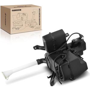 A-Premium Windshield Washer Reservoir Tank Assembly Compatible with Nissan Pathfinder 2013-2020 & Infiniti QX60 2014-2020, JX35 2013 - W/Washer Pump & Bracket & Filler Neck & Cap & Fluid Level Sensor
