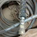 YAMATIC 4000 PSI Pressure Washer Hose 50FT x 3/8", Swivel Quick Connector  Steel Wire Braided, Kink-Free & Non-Marking Rubber Jacket (Gray)