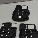 wegreeco Washable Female Dog Diapers Highly Absorbent Reusable Diapers for Dog in Heat Dog Period Diapers, 3 Pack (Black,X-Large