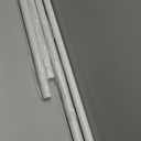 White Tension Curtain Rod 51-145In, Extra Long Adjustable Tension Rod No Drilling for Window or Bathroom,Outdoor Curtain Rod for Patio, Easy to Install, Never Rust, Rod Diameter 1.26 Inches-White