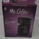 Mr. Coffee Black Coffee Maker, 12 Cups, with Auto Pause and Glass Carafe, Perfect for Home and Office Use