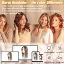 Hair Toppers for Women, 20 Inch Toppers Hair pieces for Women with Thinning Hair Big Base Curly Wavy Wiglets Cover 360 3D French Clip in Bangs (Highlights Brown with Dark Root)