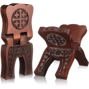 Collapsable Pinewood Prayer Bible Book Stand Wooden Book Holder Quran Holy Bible Display Support Reading Books Holder Folding Religious Prayer Stand for Church Chapel Supplies Gift