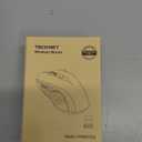 TECKNET Bluetooth Mouse, 4000DPI Wireless Mice for Laptop 2-in-1(BT 5.0/3.0+2.4Ghz) Computer Portable PC Mouse Wireless with USB Receiver for Mac (USB-A+Bluetooth, Black)