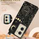 Shorogyt for Moto G Stylus 5G 2024 Wallet Case with Card Holder - Designer Constellation Kickstand Magnetic Clasp Back Flip Folio Leather Phone Cases for Women Men Girls