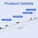 6 Pack Blueprint File Hanging Clamps 30" Blueprint File Clips with Label Holder Binding Strips Blueprint Binders for Construction Plan Poster Architectural Drawing Arts Maps Large Document