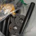 MUZIK 4 Pack Industrial Pipe Table Leg Set, Iron Base Legs for Coffee & End Tables, Desks, Nightstand - Custom Vintage Tables and Furniture Decorations (26  1 inch)