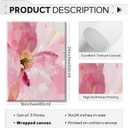 Abstract Floral Wall Art Pink Flower Canvas Pictures Modern Wall Decor Blush Pastel Pink Prints Peony Painting Minimalist Poster Botanical Artwork for Bedroom Living Room 16x24x3 Inch Ready to Hang
