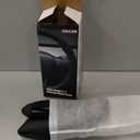 Nappa Leather Steering Wheel Cover Compatible with Tesla Model 3/Y 2016-2025 2026 Juniper/Highland, Non-Slip Breathable Model 3/Y Steering Wheel Protector, Black