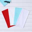 100% Cotton Flour Sack Dish Towels, Pack of 6, Blank Tea Towels Highly Absorbent for Kitchen, Drying and Cleaning 50x70cm (White)