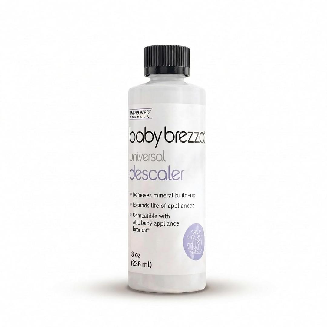 Baby Brezza Descaler 8 oz. Made in USA. Universal Descaling Solution for Baby Brezza and other baby appliances. Removes mineral build-up and extends your machines lifespan