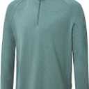 Men's Quarter Zip Mock Neck Golf Pullover Moisture Wicking Top (M)