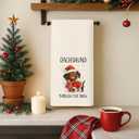 Dachshund Christmas Kitchen Towels, Weiner Dog Gifts for Women Men Dish Tea Towels, Dachshund Lover Gifts Decorative Hand Towel for Kitchen Bathroom Decor, 16x24 Inch