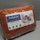 CozyLux Queen Size Comforter Sets Terracotta - 3 Pieces Burnt Orange Box Stitched Queen Bed Set for All Seasons, Soft Lightweight Bedding Sets with 1 Down Alternative Comforter and 2 Pillow Shams