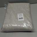 NICETOWN 100% Blackout Linen Curtains 90" Long for Bedroom, Thermal Insulated Living Room Curtains with Liner, Farmhouse Style Linen Blend Window Draperies for Dining Room (2 Panels, 52" W, Natural)