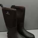 Rubber Boots for Men & Women with Steel Shank, Reliable 6mm Neoprene Waterproof Insulated Rain Boots, Warm Anti-slip High Traction Multi-season Dry Mud Boot for Outdoor Work Hunting, Size 10