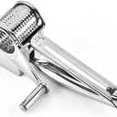 1Pcs Cheese Grater Restaurant Cheese Grater - Handheld Rotary Cheese Grater - Cheese, Vegetable, Nut Grater - Steel Kitchen Shredder for Right- and Left-Handed Cooks