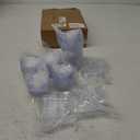 600 Pcs Mini Dessert Plates with Tasting Spoons 300 Mini Appetizer Plates Clear Plastic Dessert Containers for Appetizer Small Sample Tasting Cups 300 Disposable Plastic Spoons for Wedding