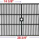 Parts DC120 Polished Porcelain Coated Cast Iron Cooking grid Replacement for Ducane, Uniflame Gas Grill, 14 3/8" x 18" Each and 28 3/4" x 18" Total