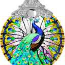 Stained Glass Suncatcher, Jocidea Peacock Ornament, Christmas Ornaments, Holidays Ornaments, Christmas Tree Decor, Peacock Decor for Home, Peacock Gifts