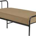 Cot Fitted Sheet 30 x 75, 100% Egyptian Cotton, 1 PC Cot Size Bottom Sheet Only, Perfect for Narrow Twin, Camp Bunk, Army Cots, Trifold Mattress, Camping Cot, Guest Bed Replacement(Taupe)