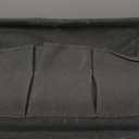 Dual-purpose Bedside Caddy Bedside Organizer, Bed Caddy with 6 Pockets, Versatile Bedside Storage Solution Magazine Remotes holder, ideal for Home, Dorm, Hospital, Crib Bed (Black)