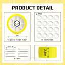 Zhehao Boat Trailer Wobble Rollers Ribbed 3" x 5" with Pins
