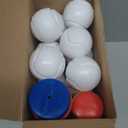 TEMI 2 in 1 Tee Ball Set for Kids 3-8, Kids Baseball T-Ball Set with 10 Balls, Step on Pitching Machine, Batting Tee, Outdoor Sport Toy Games for 3-12 Year Old Boys Girls Toddler