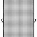 MAGZO Hanging Screen Door, Fits Door Size 32" x 80" (Curtain Size 34'' x 81''), Upgraded Fiberglass Mesh with Tension Rod&Hook&Loop (One Piece Can be Installed in 2 Ways), Weighted Bottom, Grey