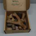 Benebone Large 4-Pack Dog Chew Toys for Aggressive Chewers, Made in USA, 90lbs and Under