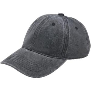 Baseball Cap Soft Cotton Plain Washed Vintage Comfort Unstructured Low Profile Dad Hats (Charcoal Gray)