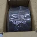 R-kay 100 Pack 10 Inch Clear Plastic Plates For Wedding - Hammered Gold Rimmed Sturdy, Durable Gold Plastic Plates For Party - Bulk Disposable Plates For Weddings