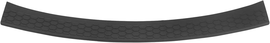 IKON MOTORSPORTS, Rear Bumper Protector Compatible with 2011-2025 Dodge Durango, OE Style Textured Black PP Polypropylene Waterproof Cargo Trunk Bumper Guard Sill Step Plate Pad Cover Trim