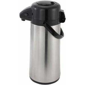 Winco Glass Lined Airpot, 3-Liter, Push Button