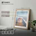 18x24 Poster Frame 4 Pack, 16x20 Mat, Natural Wood, for Picture