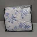 Blue Floral Duvet Cover Full Size White Floral Bedding Set 3 Pieces Soft Breathable Spring Botanical Garden Aesthetic Cottagecore Reversible Comforter Cover with Zipper Closure and 2 Pillowcases, 80"x 90",(203 x 228cm)