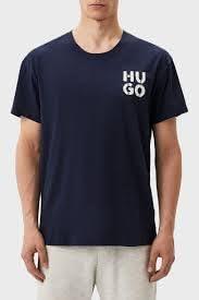 HUGO Men's Stacked Logo Cotton Stretch T-Shirt, XXL