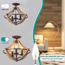 MEQIQTEK E12 60 Watt Incandescent Candle Light Bulbs, Chandelier Light Bulbs for Ceiling Fan, Vanity, Outdoor - Warm White 2500K, 500 Lumen Dimmable B10 Clear Candelabra Base Bulbs (12 Pack)