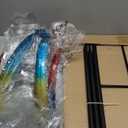 Bits and Pieces - 74" Multi-Color Tulip Wind Spinner - Yard Decorations - Solar Powered Glass Ball - Garden Decoration - Tulip Yard Art