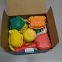 Sawaruita Beach Toys for Kids - Sand Toys Set Includes Collapsible Sand Bucket Shovel and Sand Rake Toy for Beach 12 PCS, Sandbox Toys Sandcastle Building Kit (A)
