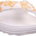 Spenco Women's Comfort Slide Sandal (7, White/Coral)