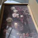Vintage Framed Wall Art Moody Floral Dark Academia Decor Aesthetic 16x24 In