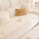 Mivnue Pet Couch Cover Protector Sofa Covers for Pets Washable Non Slip Couches and Sofas Dog Mat (Cream, 27.6" x 59.1")