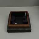 KNODOS Wooden Espresso Knock Box Walnut Dump Bin for Coffee Grounds Disposal Durable, Shock-Absorbent Espresso Machine Accessories, Easy to Clean Tamping Station