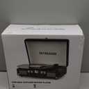 Vinyl Record Player with Built-in Speakers 3-Speed Vintage Record Player Bluetooth Portable Suitcase Turntable Belt-Driven LP Player Support RCA Output and Headphone Output (White Rose Gold)