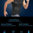 Dalavch 4 Pack Compression Shirts and Tank Tops Men Short Sleeve/Sleeveless Athletic Undershirt for Sport (Black), XL