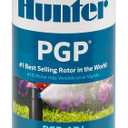Hunter PGP-ADJ 3/4" Rotor Sprinkler, Precision Automatic Lawn Sprinkler Head With Adjustable Arc & Watering Distance to Prevent Overwatering