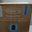 Graco Extend2Fit Convertible Car Seat, Rear and Forward Facing Car Seat with Adjustable Extension Panel for Extra Legroom, Great Gift for Baby Shower or Baby Registry, Redmond. Mfd 01/19/2026